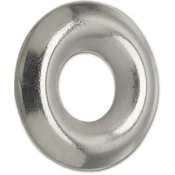 Fasson-Scheibe - Stahl vernickelt - 4.1x13 mm