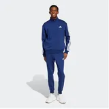 adidas 3 Stripes Fleece Trainingsanzug Dunkelblau L