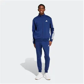 adidas 3 Stripes Fleece Trainingsanzug Dunkelblau L