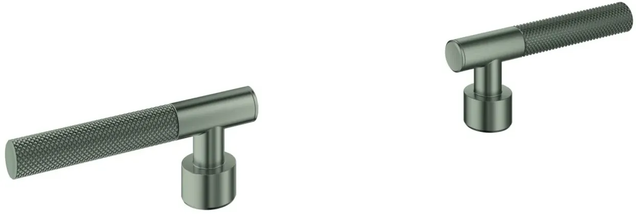 GROHE Hebelgriffe Atrio Private C. 48646 Rändelstruktur satin steel, 48646MS0 48646MS0