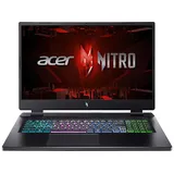 Acer Nitro 17 (AN17-51-74WP) mit 165 Hz Display RGB Tastaturbeleuchtung, Gaming Notebook, 17,3 Zoll Display, Intel® CoreTM i7,i7-13620H Prozessor, 32 GB RAM, 1 TB SSD GeForce RTXTM 4060, Schwarz, Windows 11 Home (64 Bit)