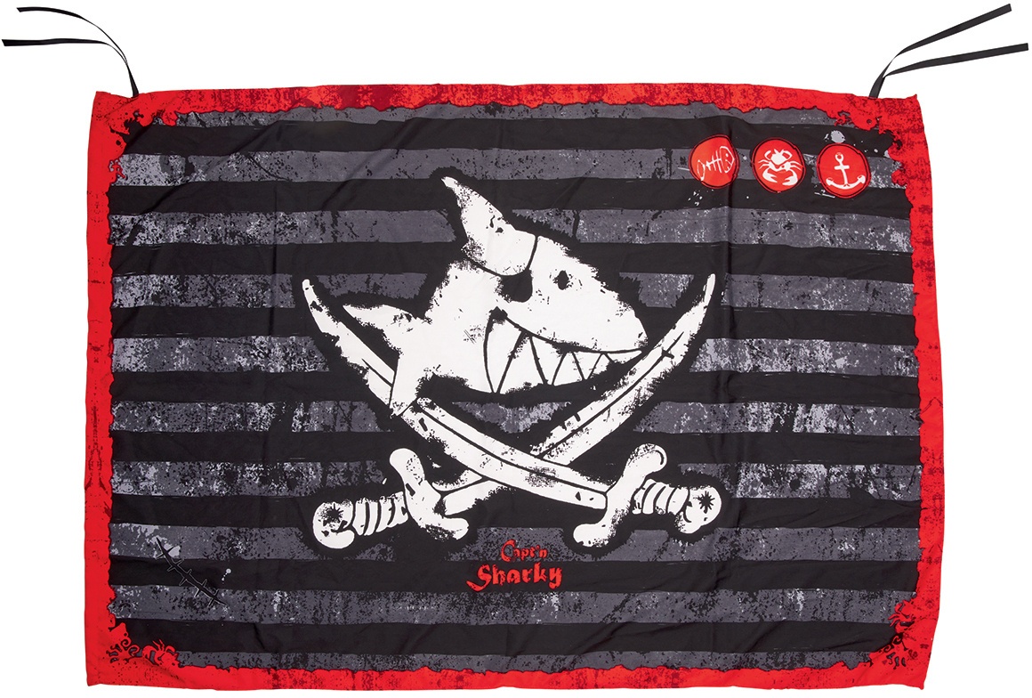 Die Spiegelburg - Piratenflagge CAPT'N SHARKY