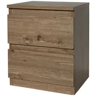 Hti-Living Nachtkommode 2 grifflose Schubladen Thekla Artisaneiche
