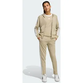 adidas ESSENTIALS FULL ZIP, HOODIE - Wonder Cargo / White - 128 in Braun WOCA/WHITE