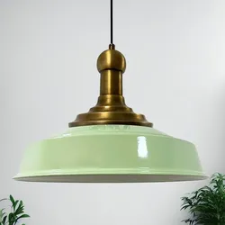 Bamyum Küche Esstisch  Mintgrün Vintage  Hängelampe