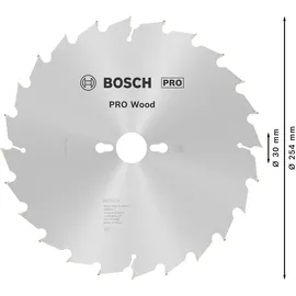 Bosch Kreissägeblatt Optiline Wood 254 x 30 x 2,8 mm 1 St.