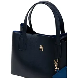 Tommy Hilfiger Icon Mini Satchel Umhängetasche Polyurethan Space Blue