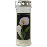 Jeka Calla Grabkerze 75 x 210 mm weiß