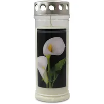 Jeka Calla Grabkerze 75 x 210 mm weiß