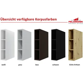 Feldmann-Wohnen Hängeschrank Essen 30 x 32,5 x 96 cm Schwarz