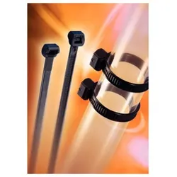 Kabelbinder hitzestabil außenverzahnt, 145 x 34mm, schwarz