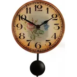 Selva SELVA Funk-Pendelwanduhr Glas Mering - Braun