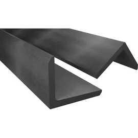 Endorphin WPC Abschlussleisten 5er Set Hellgrau 220cm Winkelprofil 5,5 x 4,5cm