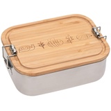 Lässig Vesperdose Lunchbox Stainless Steel Bamboo Garden Explorer