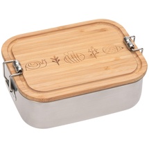 Lässig Vesperdose Lunchbox Stainless Steel Bamboo Garden Explorer