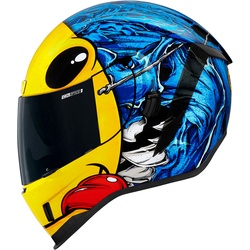 Icon Airform Brozak MIPS, Integralhelm - Blau/Gelb/Schwarz/Rot - L