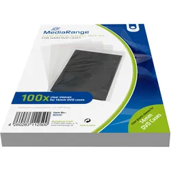 MEDIARANGE Zubehör CD-/DVD-Rohlinge, Schutzhülle, 1 Disks, Transparent, Kunststo