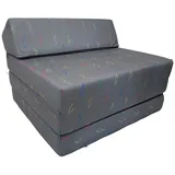 FORTISLINE Klappmatratze 200x70x10cm - 3-teilige Faltmatratze - H2 Gästematratze - Camping Faltbare - Kamping Bett - Waschbar Bezug - Erwachsene Klappbar - Reisematratze - Schaumstoff Matratze
