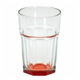 Latte-Macchiato-Glas Rot, Glas rot