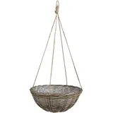 Mica Decorations Marcia Korb - 50x50x22 cm - Rattan - Grau