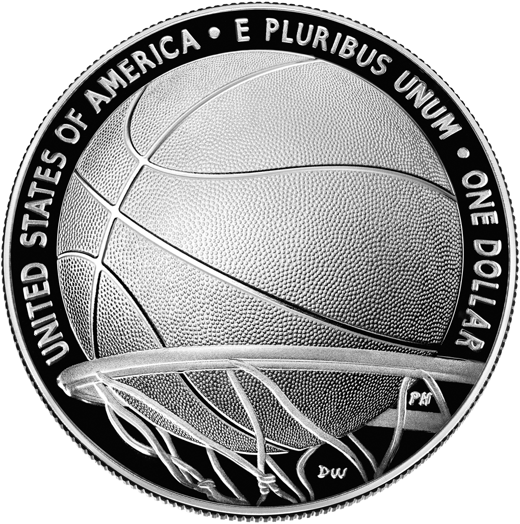 USA 2020 Silbermünze "Basketball-Hall of Fame"