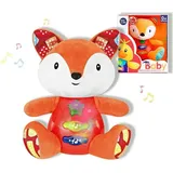 Reig Musikalisches Plüschtier Reig 15 cm Fuchs - Orange