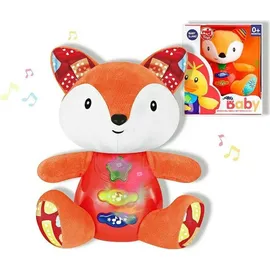 Reig Musikalisches Plüschtier Reig 15 cm Fuchs - Orange