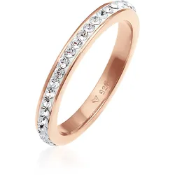 Fingerring »Kristallen Memoire Ring 925 Silber«, 70368708-52 Rosa + weiß mit Steinen