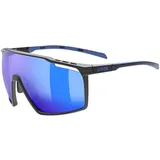 Uvex Mtn Perform Supravision Sonnenbrille - Black / Blue - Supravision Mirror Blue/CAT2