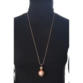 COLLEZIONE ALESSANDRO Lange Kette Grete " in gebürsteter Optik