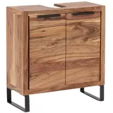 Woodkings Waschbeckenunterschrank 56,0 x 60,0 x 25,0 cm Braun