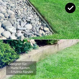 LAWNMASTER OcuMow® Mähroboter kabellos 80 Rasenmäher Roboter mit 2Ah Akku Kompaktmodell Einsteiger-Modell ohne Begrenzungskabel