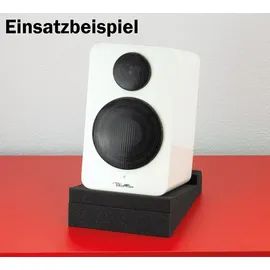Dynavox Schaumstoff-Absorberplatte für Regallautsprecher/Studio Monitore, Reduziert Vibrationen an der Gehäuseoberfläche, 2er-Set