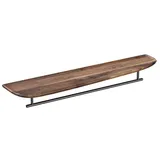 Vitra Plural Handtuchstange 64063 75 x 13/18 x 9,5 cm, schwarz matt/walnuss, asymmetrisch links