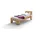 Home Affaire Massivholzbett HOME AFFAIRE "Modesty I Bett mit robustem Fußgestell in Winkelform", beige (naturfarben), B:96cm L:215cm, Betten, Massivholzbett, aus massiver Kernbuche, FSC-zertifiziert, viele Breiten zur Auswahl