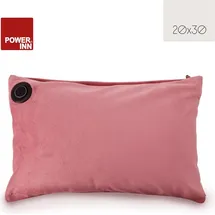 POWER INN Wärmekissen 20 x 30 cm Samtoptik rosa | mit Akku