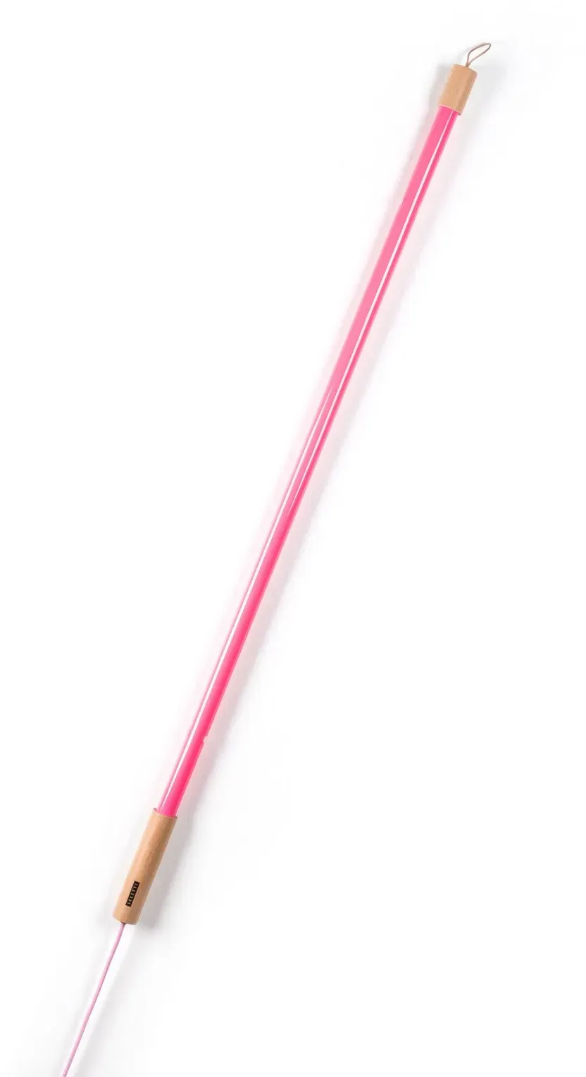 Stehleuchte SELETTI, Linea, Pink / Rosé, für Wohnzimmer, Glas, Design - 135.6