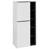 Villeroy & Boch Subway 3.0 Mittelschrank C59801VF 57,4x120x36,2cm, Schanier links/Griff Volcano black, pure white