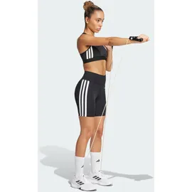 adidas Optime Essentials 3-Stripes Short Leggings black/white, (095A) 2XS5