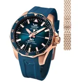 Vostok Europe Rocket N1 Automatik Herrenuhr + Vostok Armband - Blau/Blau