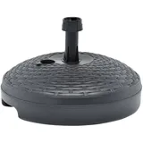 vidaXL Schirmständer Sand/Wasser 20L Anthrazit Kunststoff