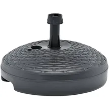 vidaXL Schirmständer Sand/Wasser 20L Anthrazit Kunststoff