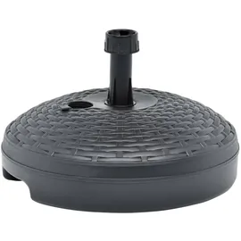 vidaXL Schirmständer Sand/Wasser 20L Anthrazit Kunststoff
