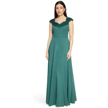 Vera Mont Abendkleid mit Pailletten Dunkelgrün 36