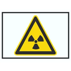 Achtung Radioaktive Strahlung Symbol A6 (105x148mm) Schild