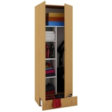 MID.YOU Mehrzweckschrank, Buchefarben - 70x198x39 cm,