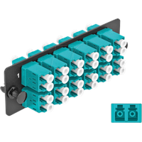 DeLock LWL Adapter Panel LC Duplex OM4 12 Port