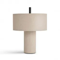 New Works - Margin Portable Tischleuchte Beige Canvas