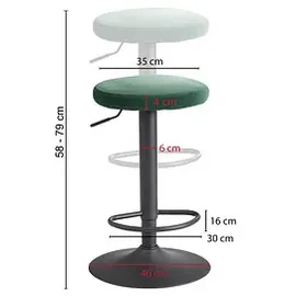Wohnling Barhocker WL6.198 grün, 1 St.