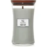 Woodwick Lavender & Cedar Duftkerze 610 g grau